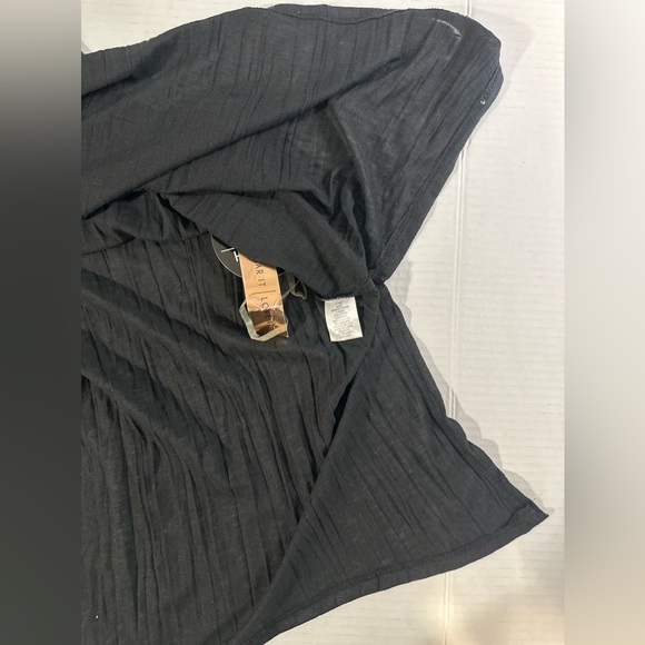 Almost Famous Black Halter Tank Top With Stitched Chest Area Tunic Medium NWT - Picture 4 of 7